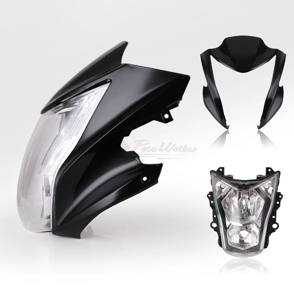 Для Kawasaki ER6N мотоциклетные фары сборки светлый дом Fit2012 2016 13 14 15 лет цвета: зеленый