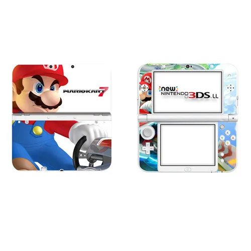 DSLL0018 Супер бумага Марио виниловая наклейка на кожу Наклейка для нового 3DS XL Скины Наклейка s для нового 3DS LL виниловая Защитная Наклейка - Цвет: DSLL0018