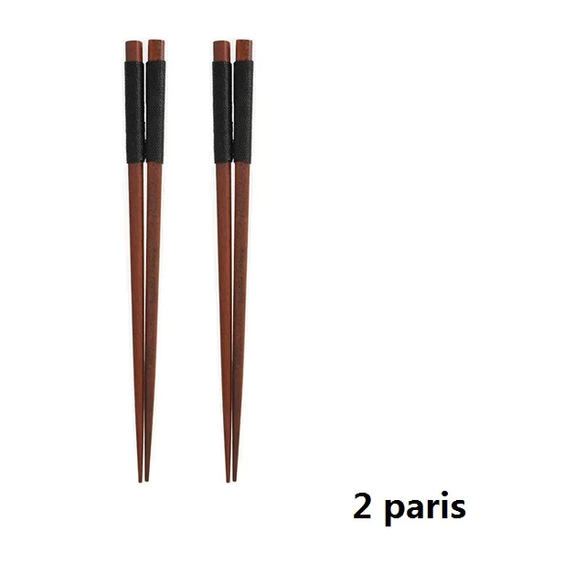 2pairs Black 2 пары корейские палочки японские палочки китайский Еда набор палочек для еды китайская утварь деревянный столовый сервиз столовая посуда столовые приборы - Цвет: 2pairs Black