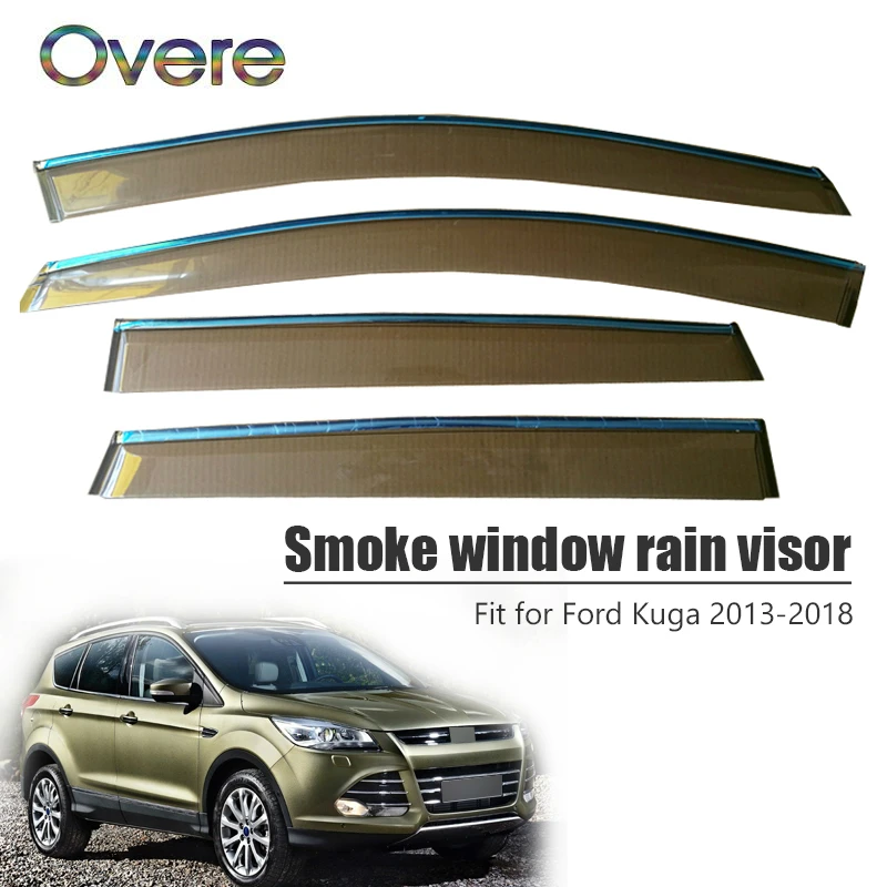 Козырёк от дождя OVERE для Ford Kuga 2013 2014 2015 2016 2017 2018 1 комплект|Навесы и укрытия| |