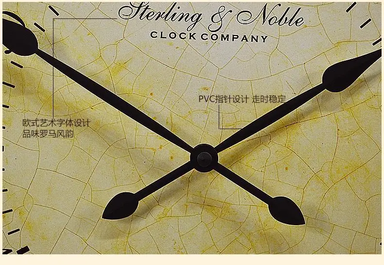 Ultralarge antique fashion wall clock mute modern quartz watches and clocks | Дом и сад