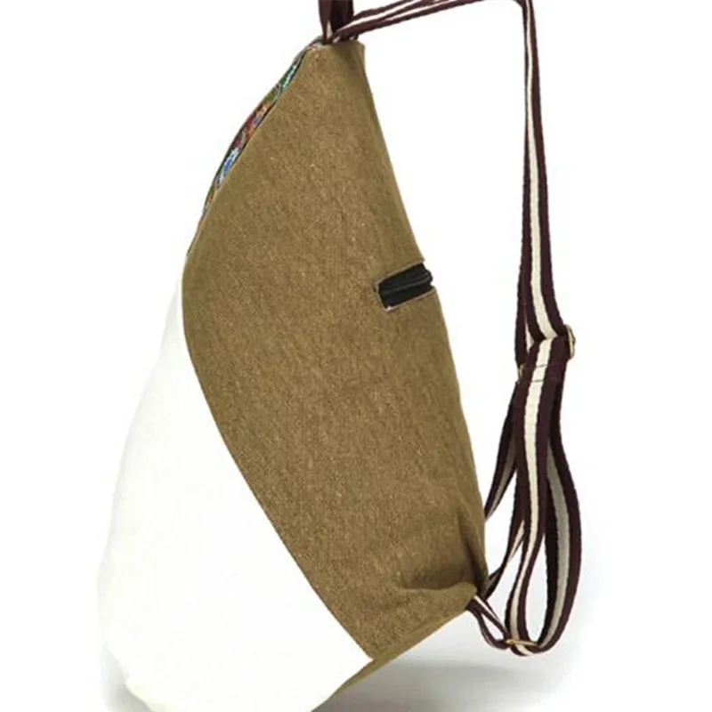 Женский холщовый рюкзак с этнической вышивкой школьные сумки для девочек