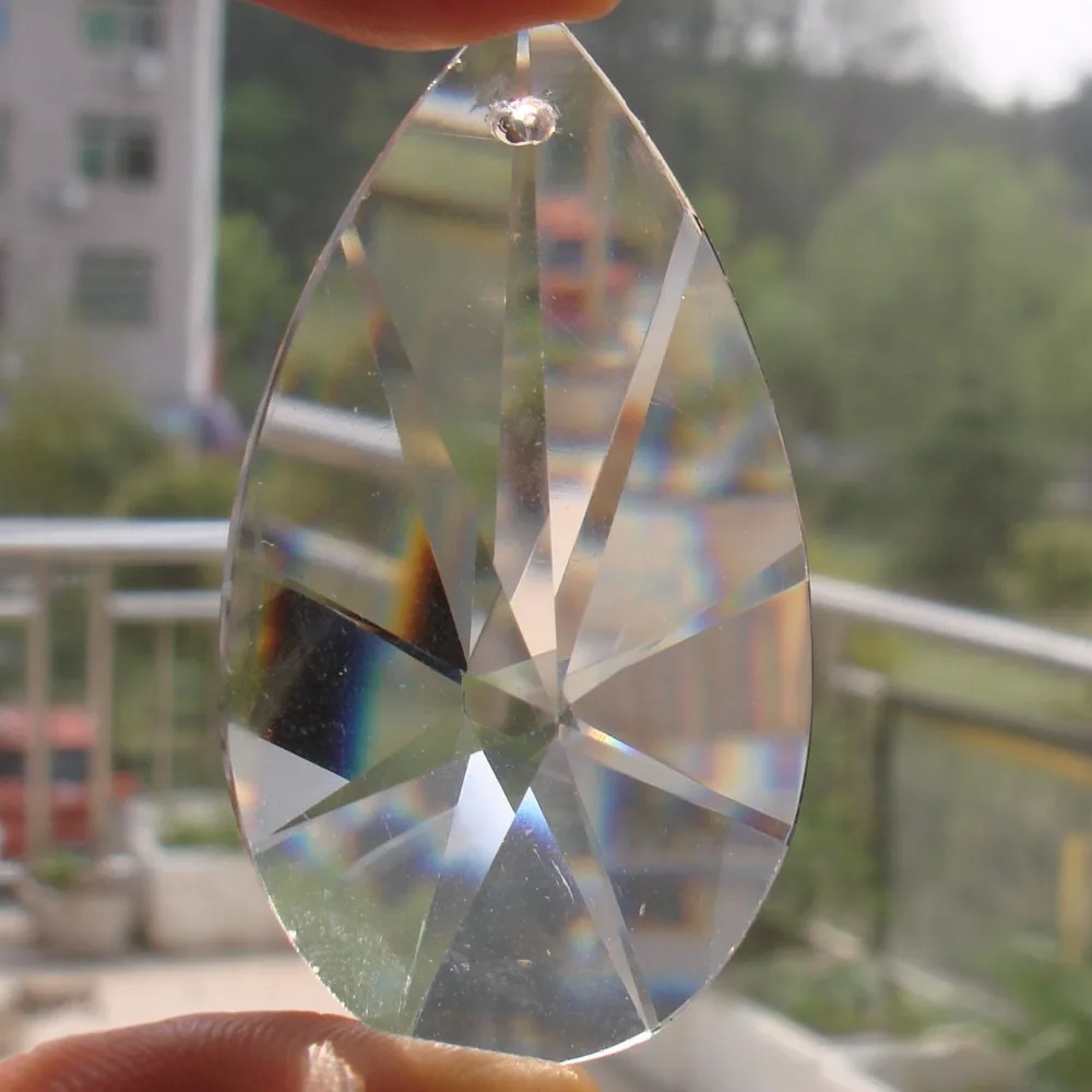 50 мм 100 шт./лот Бесплатная хрусталя Suncatcher Призма кулон xmas висит части доставка |