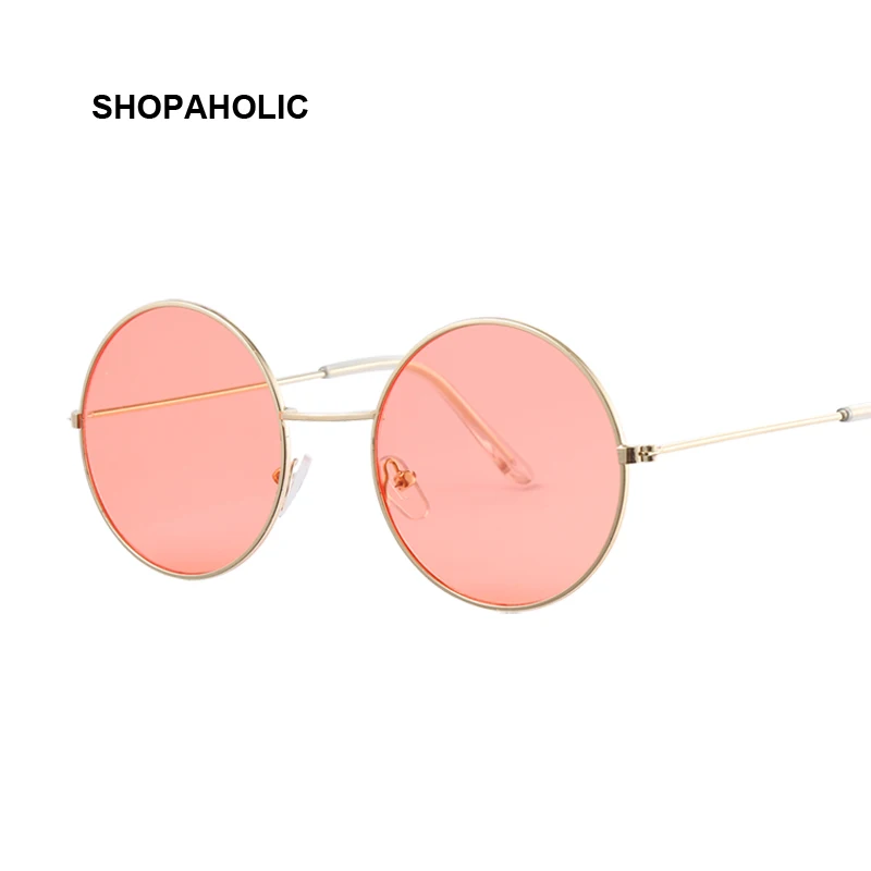 Солнцезащитные очки в металлической оправе UV400 женские винтажные зеркальные с