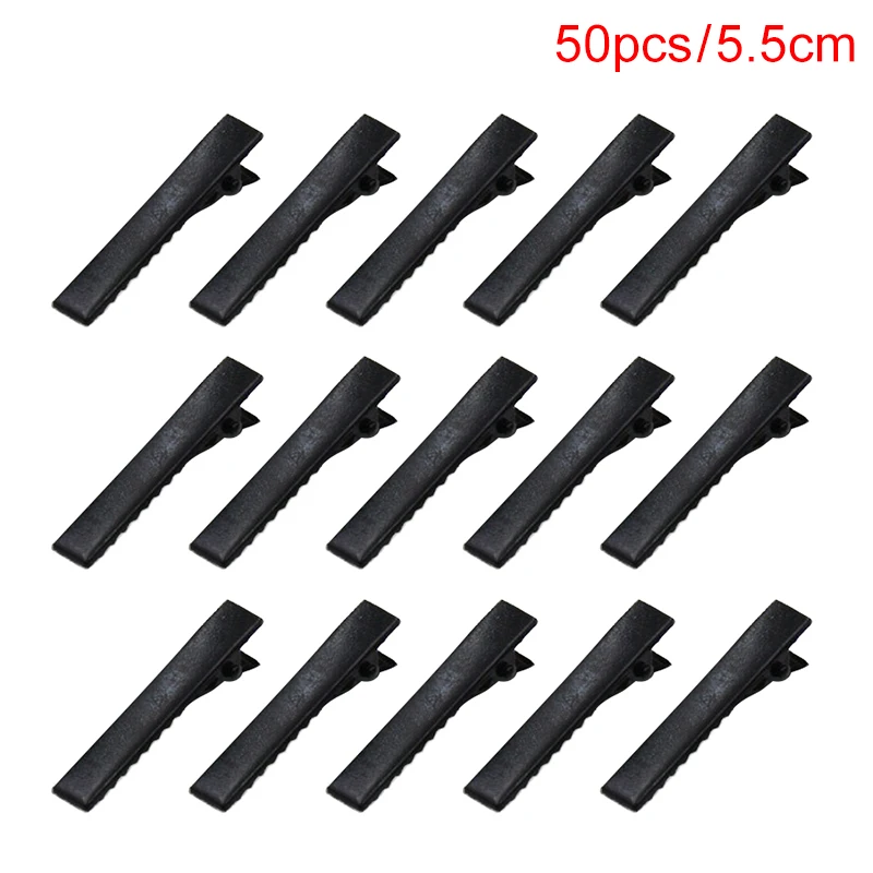 5.5cm 50 pcs 50 шт./100 шт. в партии 35 мм-75 мм тестовый металлический крокодил кабель с зажимами свинцовые зажим типа крокодил захваты Заколки для волос тестовый зажим - Цвет: 5.5cm 50 pcs