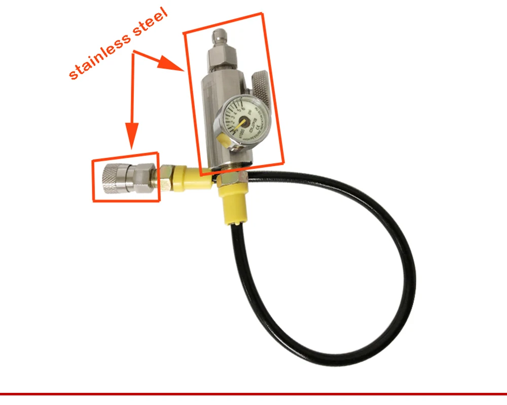 PCP Пейнтбольная запорная станция с шланг hpa из нержавеющей стали система воздушной зарядки