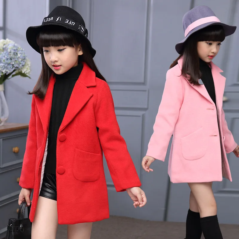 Европа и Америка Осень весна Новинка 2017 Сладкий Куртка Девушка Большой Детский