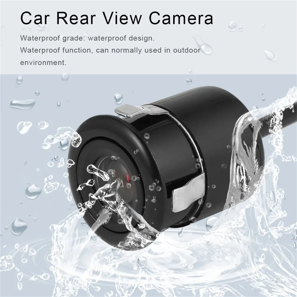 

Universal 12V Waterproof 170 Lens Angle Night Car Rear View Bakeup Camera CCD Color Parking Assistance with Hole Saw