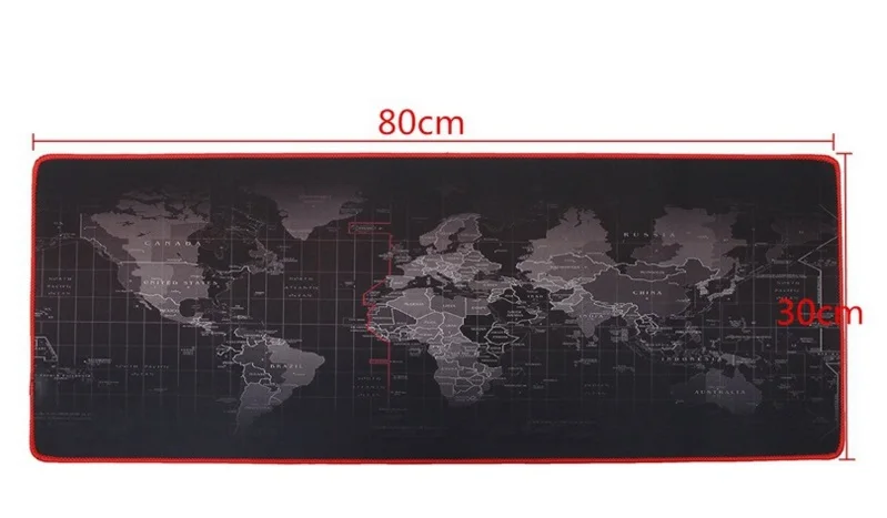 800X300MM Коврик для мыши WESAPPA 600x300/700x300/900x400 мм карта мира с запирающимся краем геймерский большой компьютерный коврик для клавиатуры Настольный игровой коврик для мыши - Цвет: 800X300MM