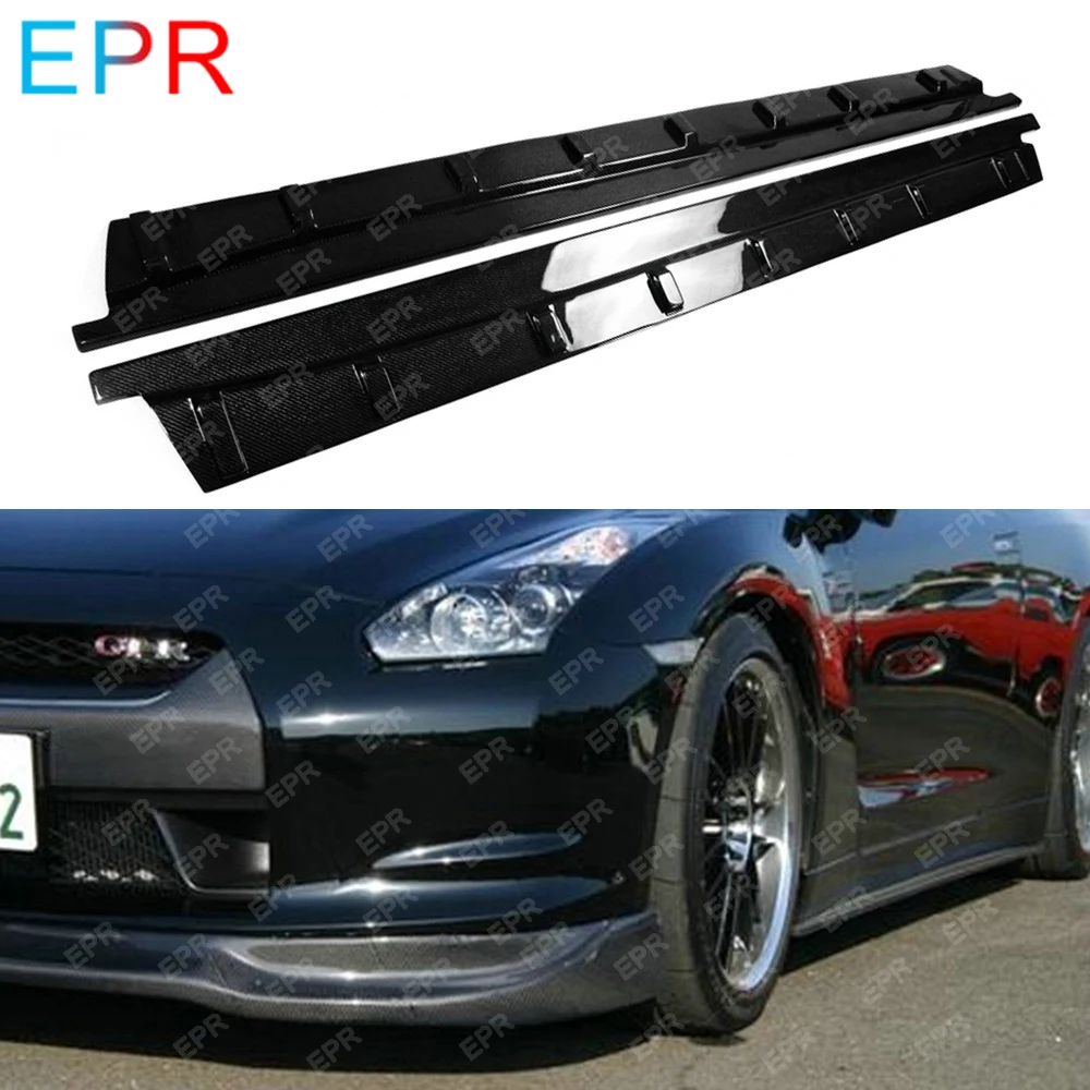 Для Nissan R35 GTR (2009 2010) Боковая юбка из углеродного волокна Arios комплект для кузова