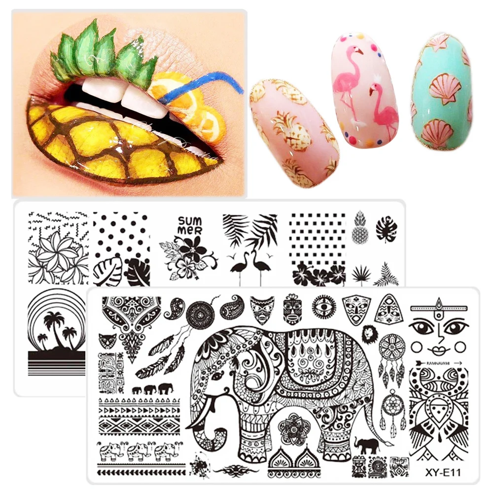 Прямоугольный штамп для нейл арта 1 шт. Трафаретный инструмент маникюра арта|art