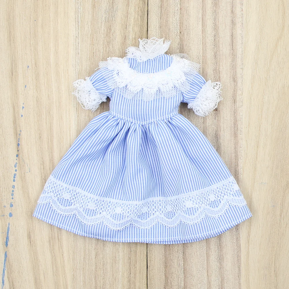 Одежда для 1/6 Blyth icy doll Голубое Кружевное платье подарок девочки ледяная BJD игрушка