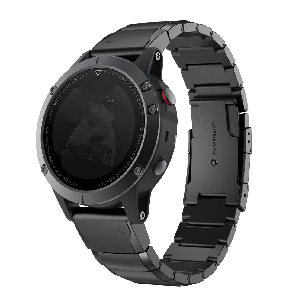 Высокое качество, 22 мм, ремешок для часов Quick Fit для Garmin Fenix 6, ремешок из нержавеющей стали, умный браслет на запястье для Garmin Fenix 5, ремешок для часов
