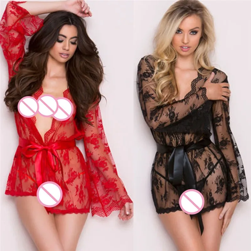Сексуальное эротичное нижнее бельё для женщин babydoll пижамы платье мини пальто жилет Холтер спинки Ночное соблазнительное кружево большой размер H5