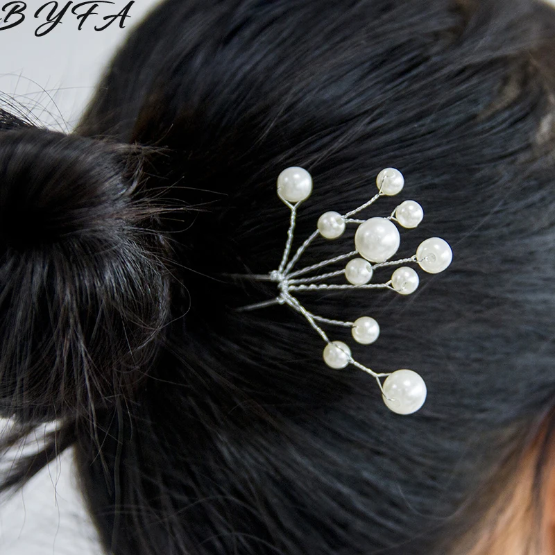 Женские заколки для волос 2 шт. модные блестящие свадебные с серебряным