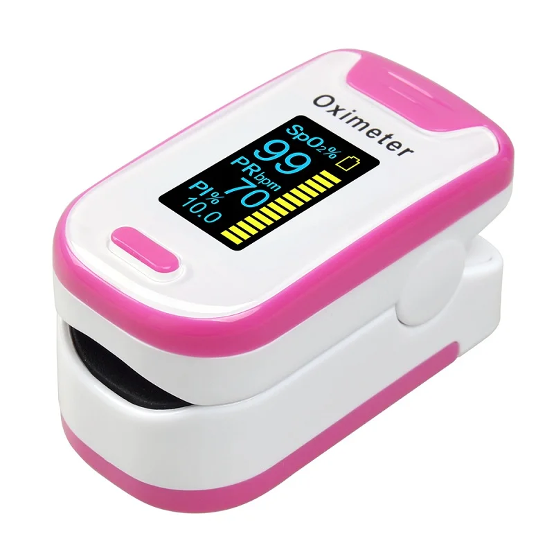 pink ELERA пальцевой Пульсоксиметр OLED портативный многонаправленный дисплей SPO2 PR PI насыщение крови кислородом ручной пульсоксиметр - Цвет: pink