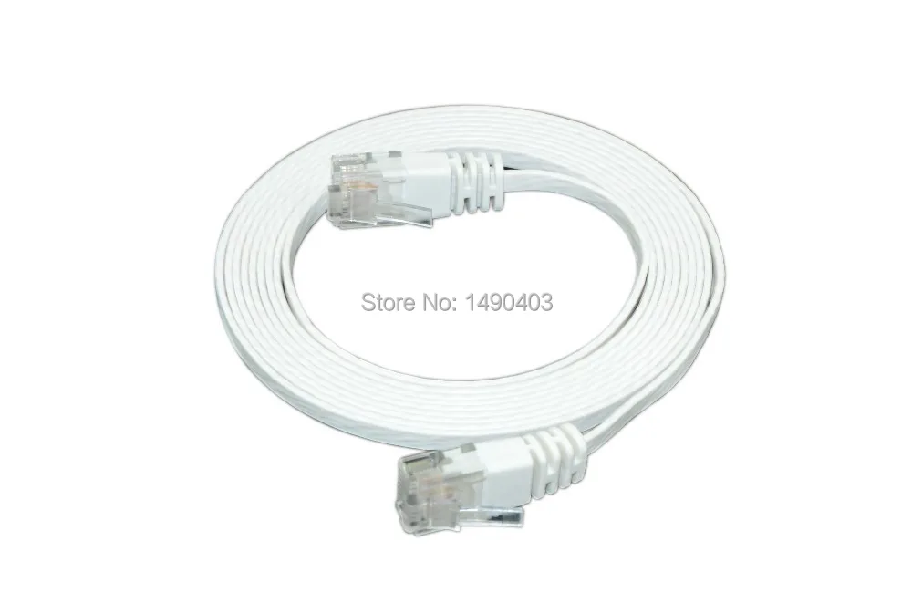 Ультратонкий сетевой кабель Fluke Ethernet гладкий белый цвет 2 м|ethernet patch cable|lan cableflat cat6 |