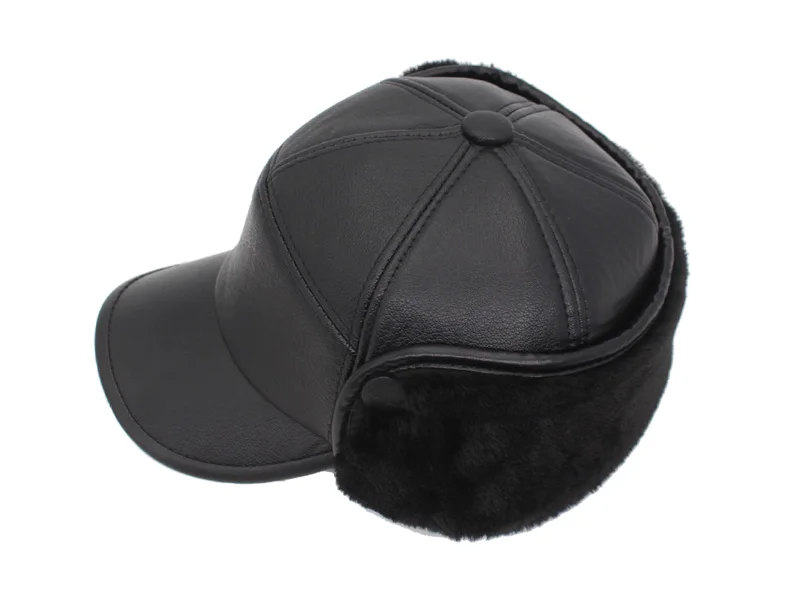 AETRUE зимняя бейсболка Мужская Snapback черные кожаные ушанки папа головные уборы для мужчин и женщин ПУ вышивка на кепке Casquette твердая мужская шапка