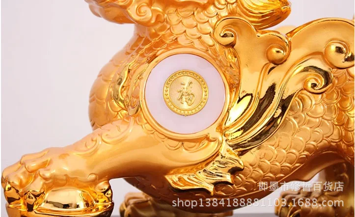 Имитация смола нефрита ремесла дом от злых духов лаки единорог украшения