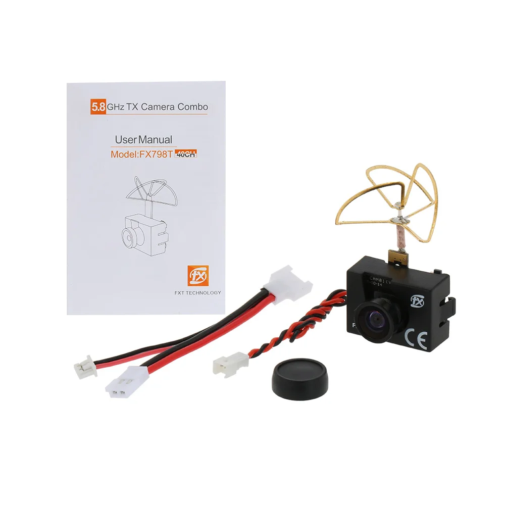 Высококачественный FX FX798T 5 8G 25mW 40CH мини передатчик камеры Combo для FPV мультикоптера