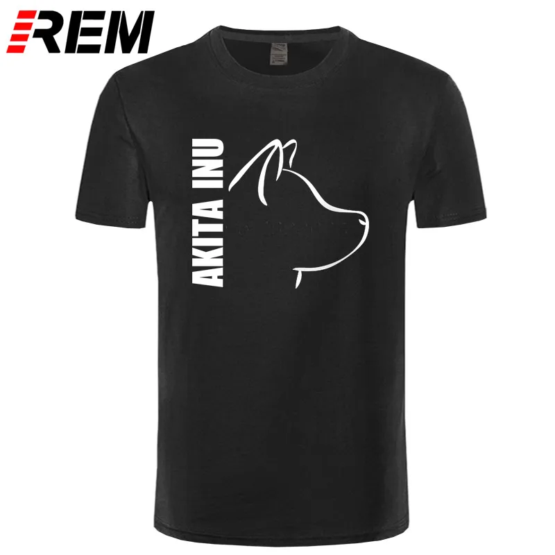Akita Inu Dog мужские футболки отличные футболки мужские с коротким рукавом хлопок Пользовательские Большие размеры летние футболки для подростков