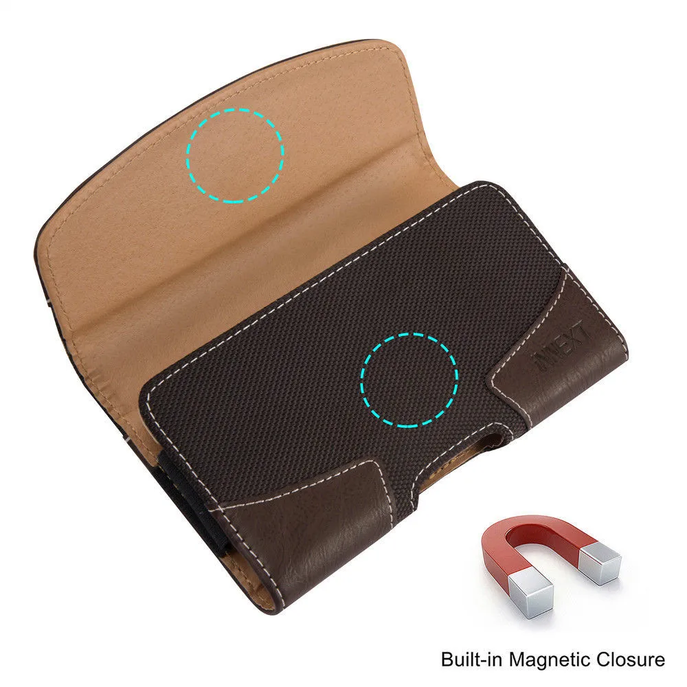 Универсальный кожаный чехол для телефона с зажимом ремня xiaomi a2 mi 8 lite mi9 redmi note 5 6 7