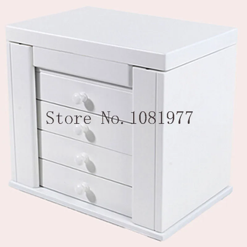 Wooden Box for Jewelry Packaging Jewelry Organizer Display Case Armoire Boite de Rangement