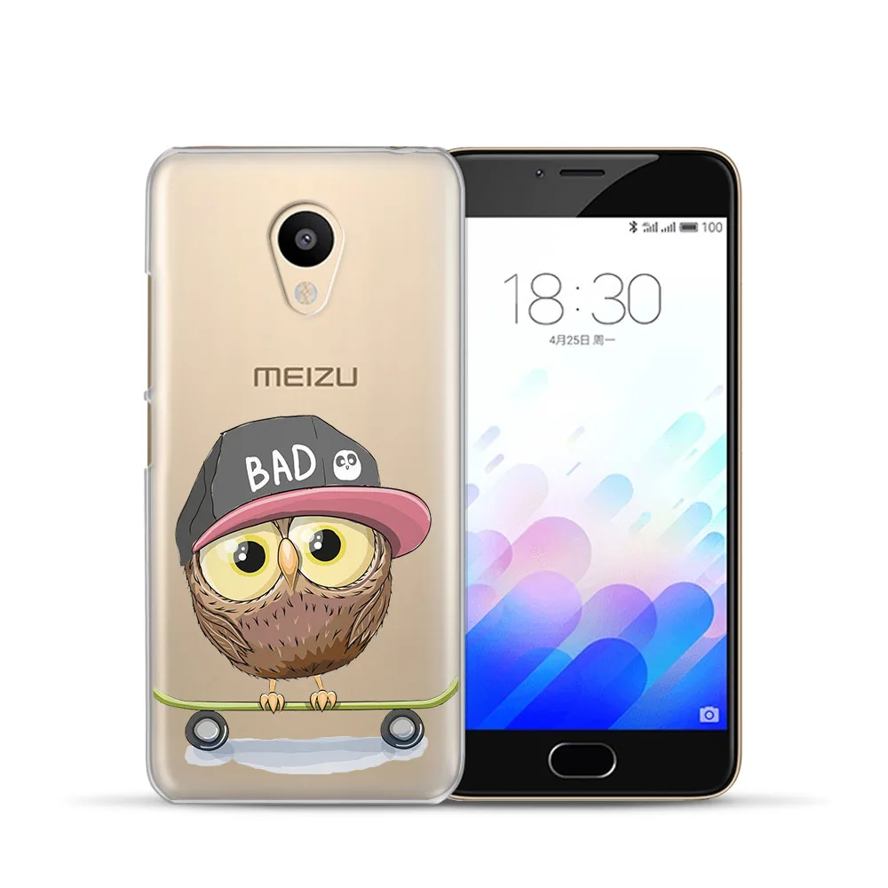 Fashion For Meizu U20 10 M6 5 Note M5S 5C M3s 3Note Pro6 Owl Animal Soft TPU Phone Case Shell Coque Cover |