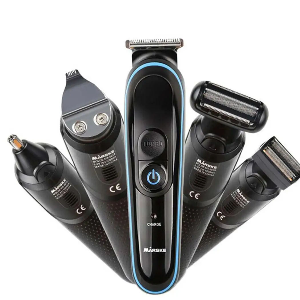 Men Shaving Machine Rechargeable Electric Hair Trimmers 5 in 1 Clipper Shaver Beard Trimmer Nose New |