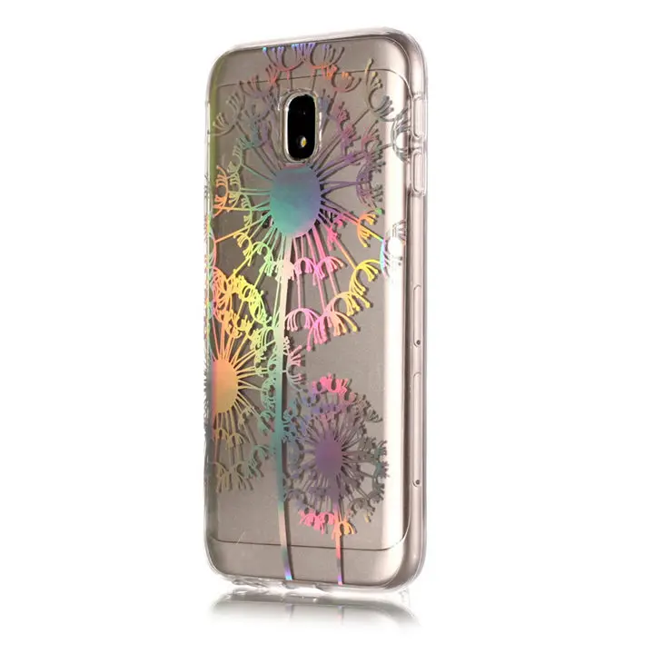 Laser Dandelion Чехол для Samsung Galaxy J3, J5, J7 года S9 S8 S7 S6 край S4 S3 A8 плюс A320 лазерный блестящий чехол Мягкий силиконовый чехол для телефона с P01Z - Цвет: Laser Dandelion