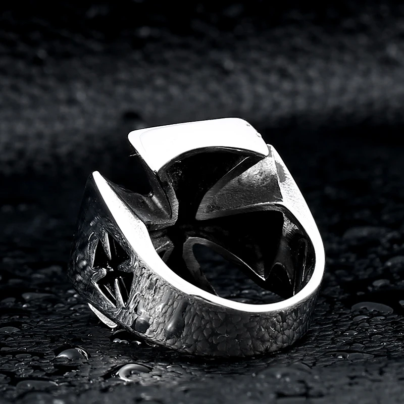 stainless steel cross rock biker punk ring personality unique cool jewelry high quality | Украшения и аксессуары