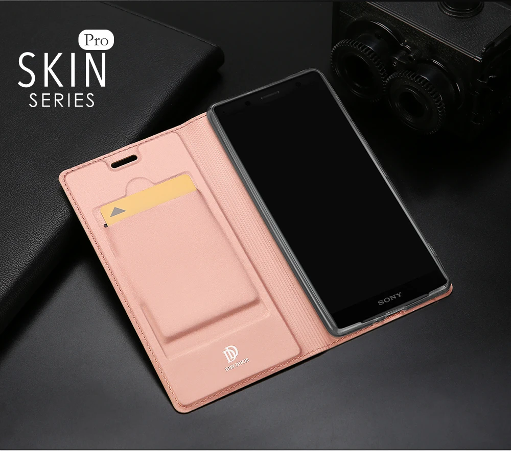DUX DUCIS роскошный флип из искусственной кожи чехол для sony Xperia XZ2 компактный кошелек чехол для телефона для sony XZ2 Compact H8314 H8324 Dual Sim