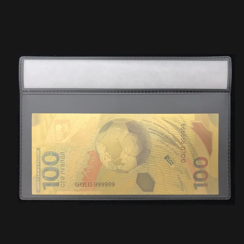 Российская банкнота на ЧМ 2018 года Банкнота в форме футбольной банкноты 100 юаней 24