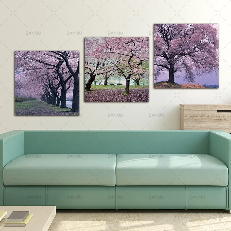 Холст фото стены Книги по искусству печатает изображение Cherry Blossom Ёлки картина