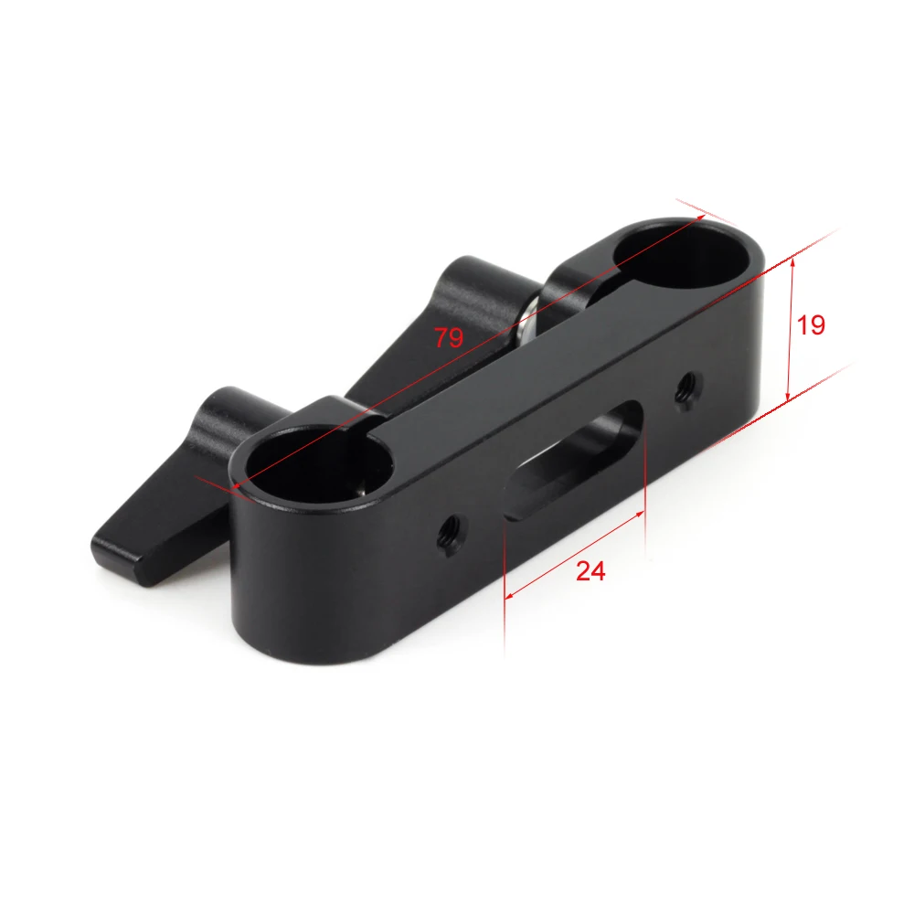 Короткий зазубренный крепежный кронштейн 15 мм стержень зажим рельсовый блок fr