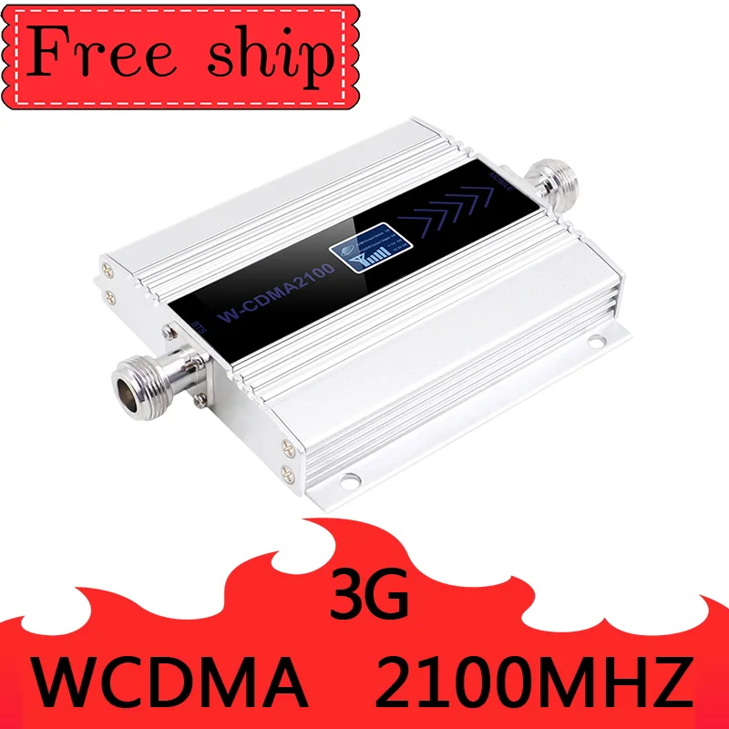 3G Ripetitore 2100MHz Repeater LCD WCDMA 2100 MHZ Mobile Signal Booster Amplifier Cell Phone 9dbi panel indoor Antenna | Мобильные