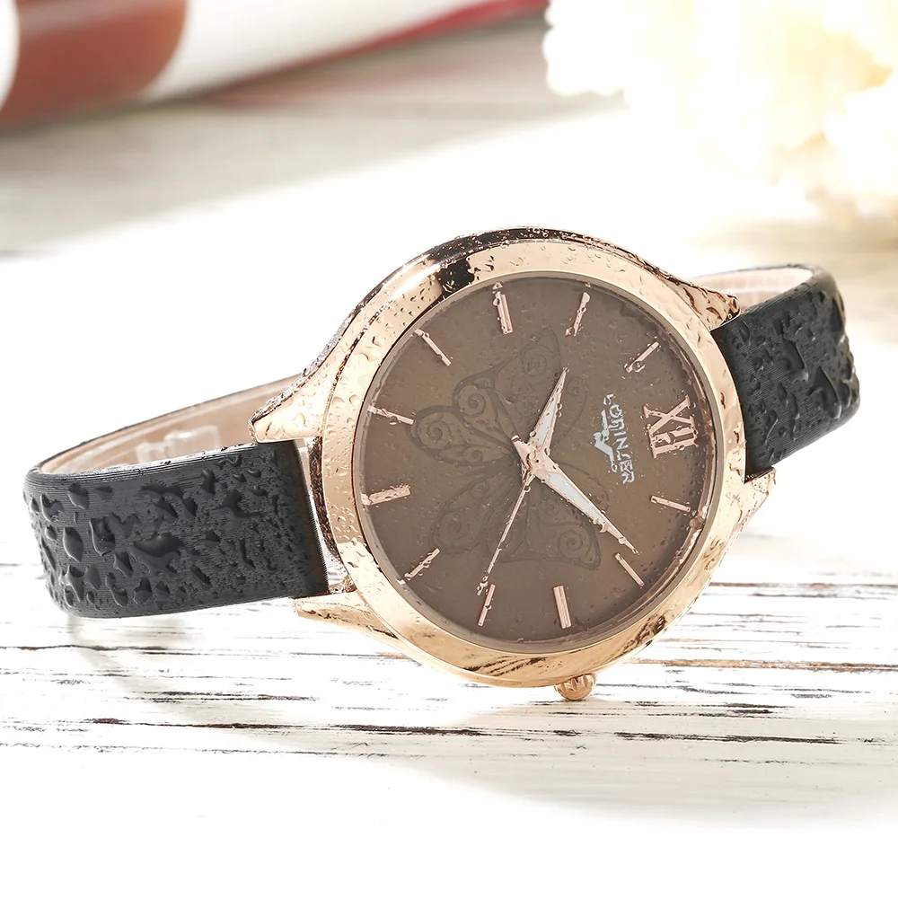 Женские роскошные модные повседневные 3 бар водонепроницаемые кварцевые часы из