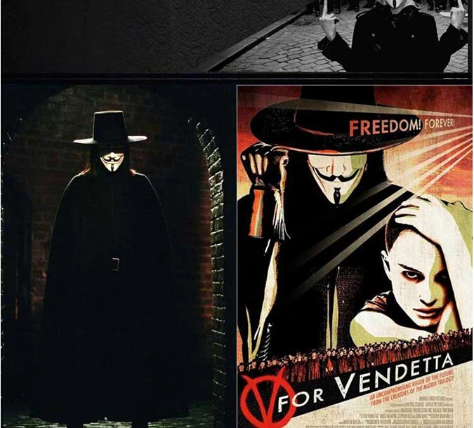 Горячая Распродажа Гай Фокс Маска Высокое качество ПВХ V for Vendetta Косплэй фильм