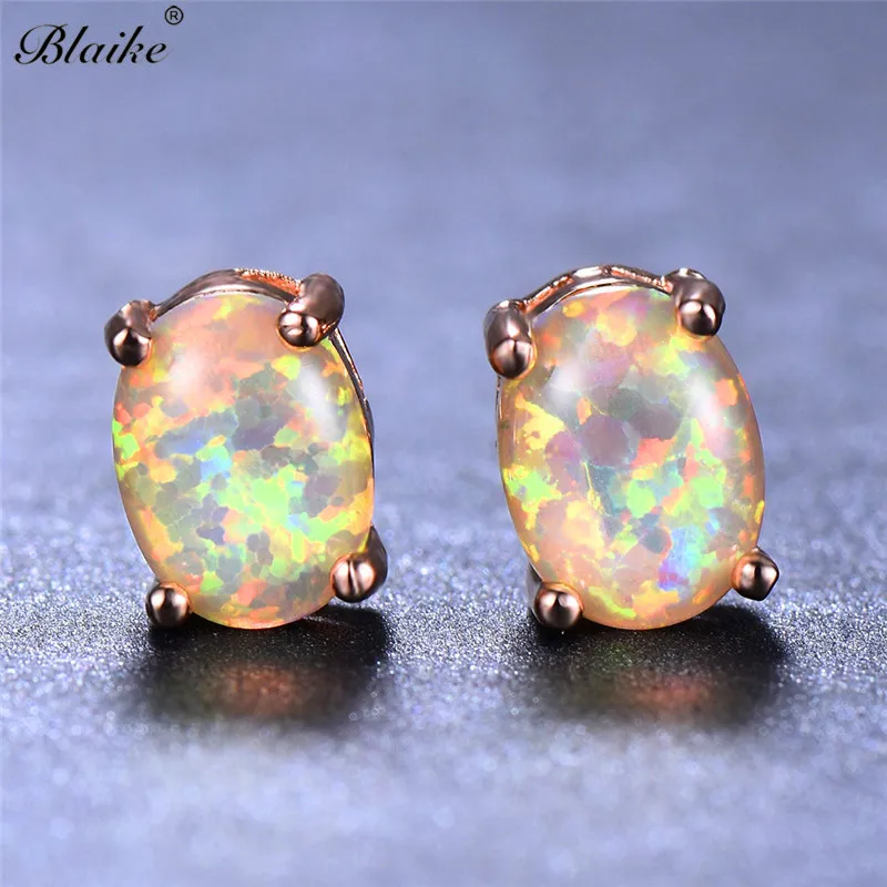 Blaike Boutique синий/белый овальный цвет фотоэлемент для женщин розовое золото