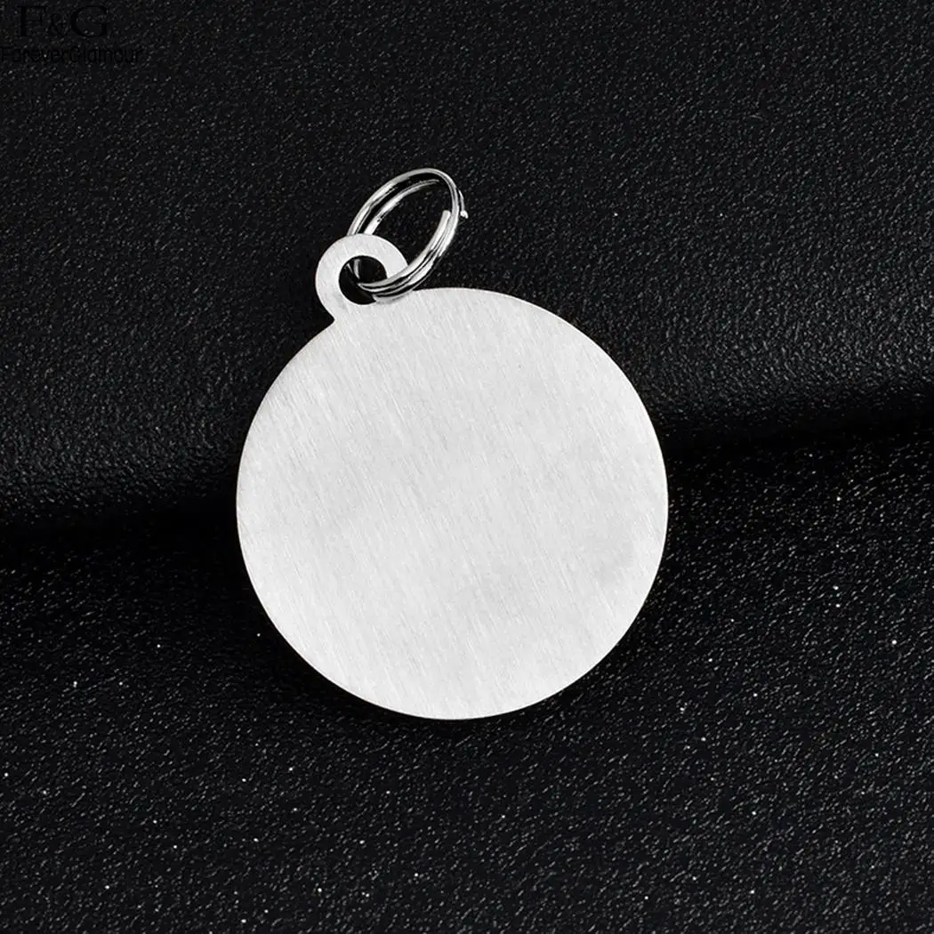 FANALA круглый кулон ожерелье бирка письмо собака мужчины звено цепи брелок |