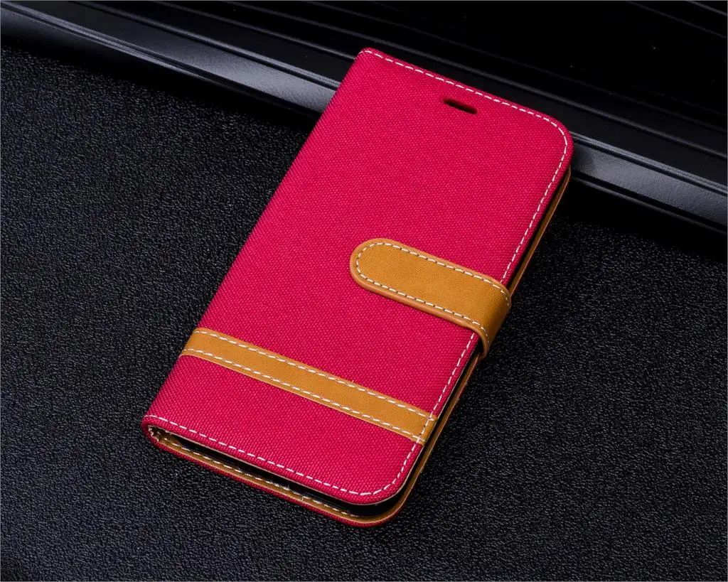 red Для LG K8 K10 G7 ThinQ Q8 чехол джинсы версия Coque Etui чехол для LG K8 K10 K4 G6 Чехол-бумажник из искусственной кожи чехол - Цвет: red