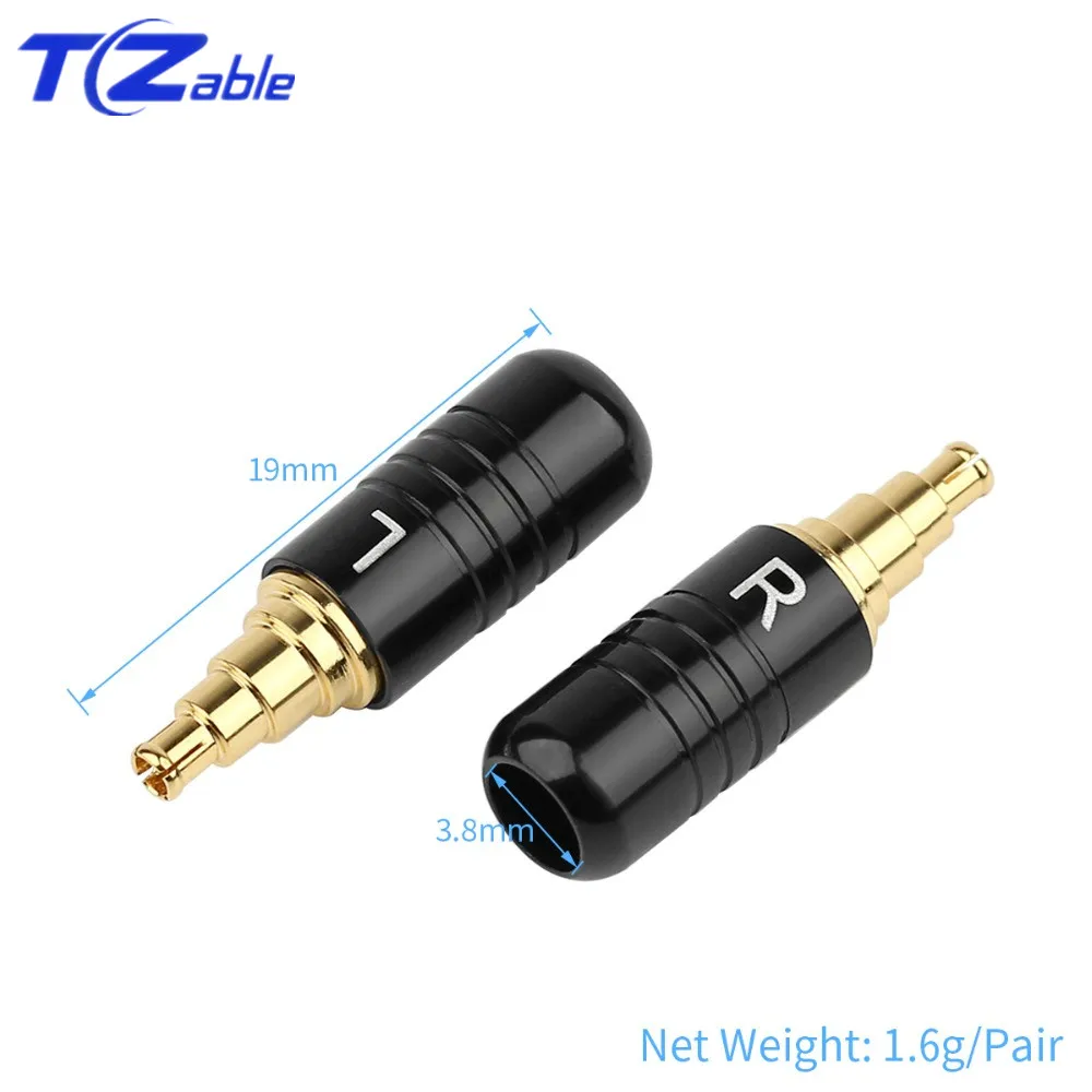 Hifi Audio Connector Earphone Pin Plug For IE40 Pro Headphones Jack Solder Wire Connector DIY Replace Headphone Cable Adapter