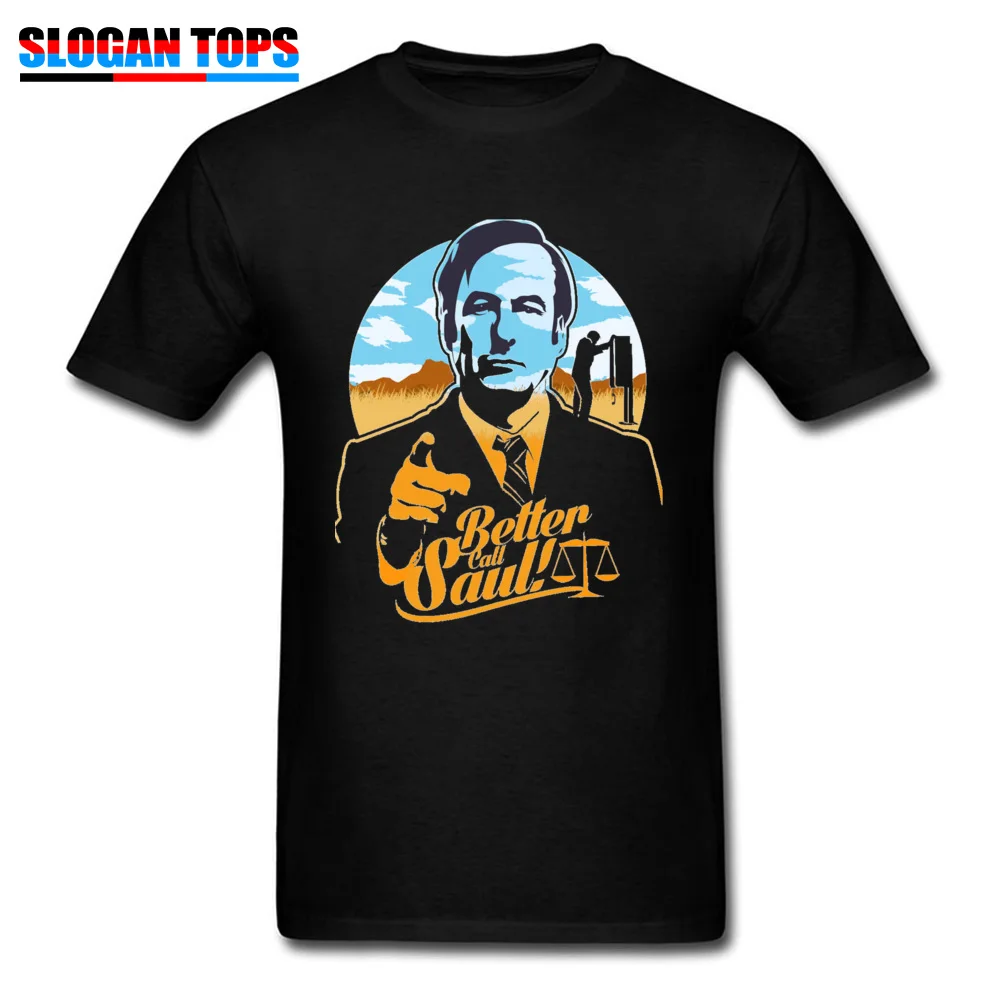 Летняя мужская футболка TV Better Call Saul облегающая с коротким рукавом Топы И Футболки