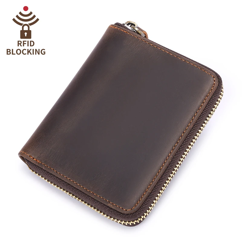 Falan Mule 2019 Новое поступление маленькая Rfid Бумажник Для мужчин на молнии из