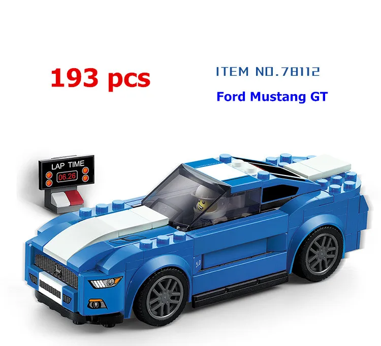 Скоростные чемпионы Z06 GT R18 R8 супер гонщики суперкар гоночный автомобиль строительные блоки наборы классическая модель детские игрушки для детей подарок - Цвет: Without Box