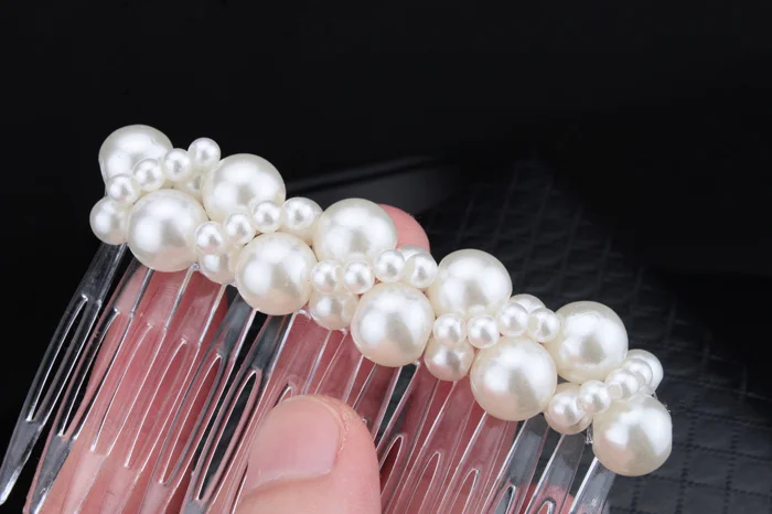 Гребень для волос с жемчугом Женский элегантный свадебный аксессуар невесты и