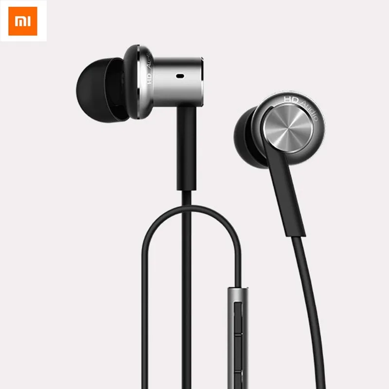Original XIAOMI Hybrid Piston Dual Driver Earphone Stereo In-Ear Circle Iron Dynamic Balanced-Armature Mic For Xiao Mi Android