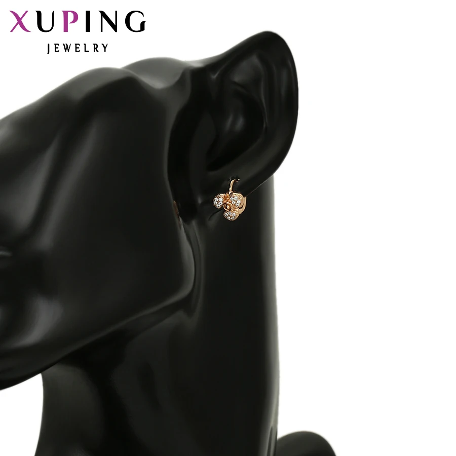 Xuping изысканные серьги-кольца в форме цветка, ювелирные изделия для девочек, детские рождественские подарки S102, 3-96887