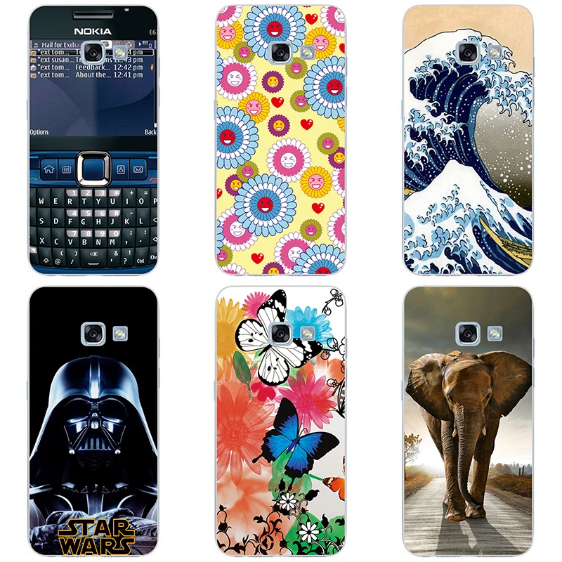 hard Plastic phone case cover For Samsung Galaxy A3 2017 SM-A320F/A320 shell printing Painted Flower |