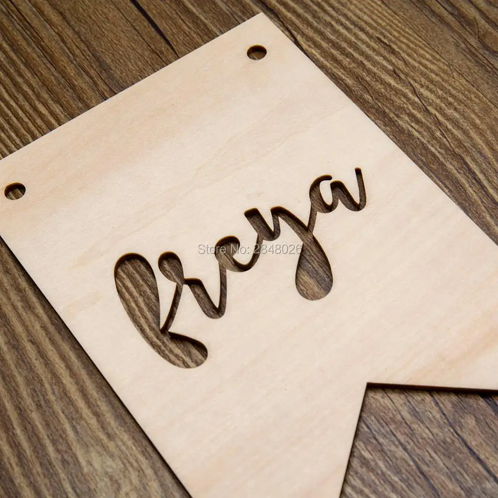 Personalized Wooden Flag Sign Laser Cut wall decor with name bedroom plaque Child room | Дом и сад